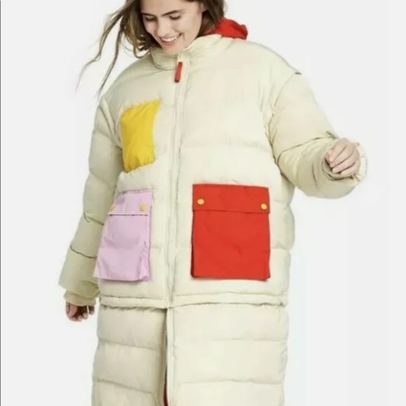 🆕LEGOxTarget>Women’s Puffer Jacket removable sleeves NWT - Picture 2 of 9